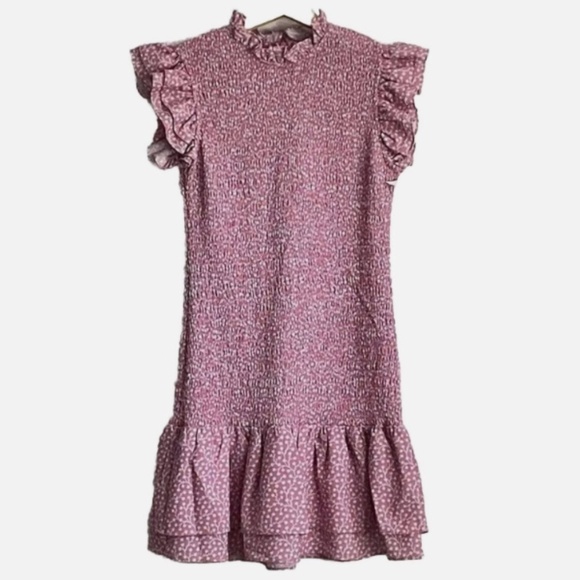 French Connection Dresses & Skirts - French Connection Woman Mock Neck Ruffle Dress Size: XS